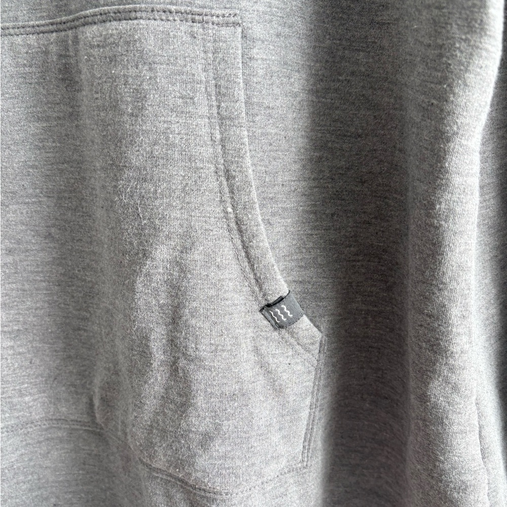 Free Fly Heather Gray Lightweight Fleece Bamboo Hoodie Pullover, Beach, Fishing - Picture 2 of 6